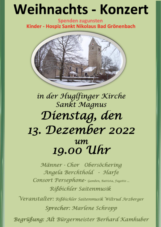 Plakat-Kirchen-Konzert Huglfinger Kirche